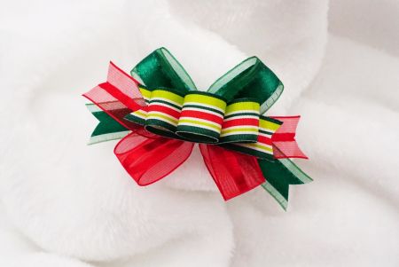 Набор полосатых лент в стиле Рождества